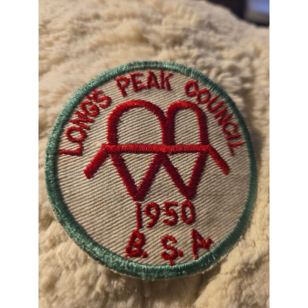 Vintage 50s Boy Scout Longs Peak Council Patch BSA